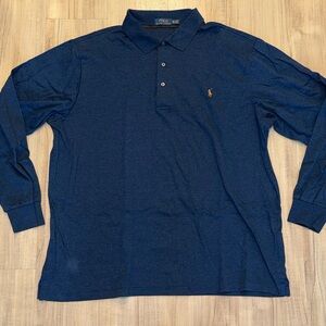 Polo by Ralph Lauren Men's Blue Long Sleeve Shirt
